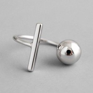 Geometric Ball and Line Open Ring